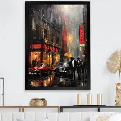 Red Harlem Nights At The Cotton Club II - Harlem Renaissance Wall Art
