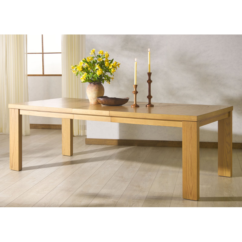Desmond Extendable Wood Dining Table, Natural