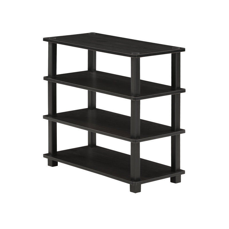 12 Pair Stackable Shoe Rack, Espresso, 59.9cm W x 39.1cm H x 29.5cm