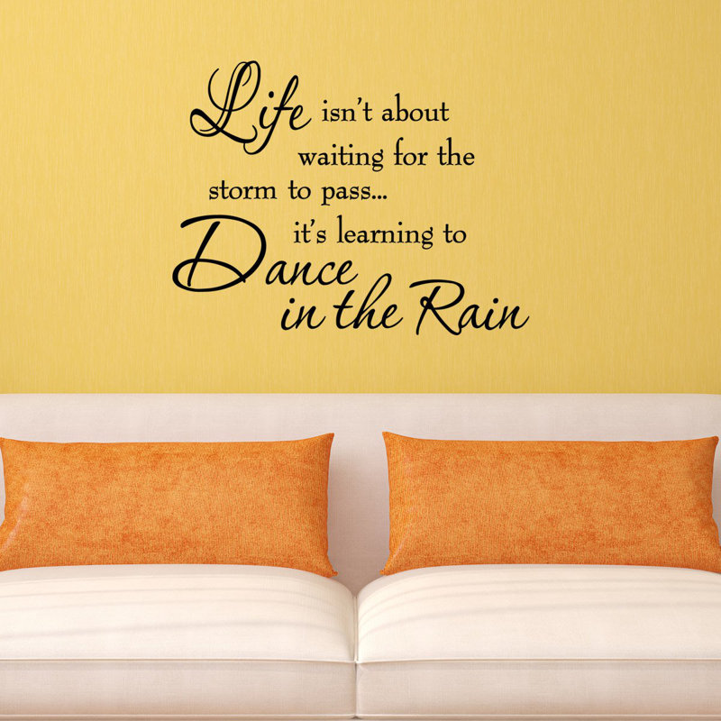 Text & Numbers Non-Wall Damaging Wall Decals, Black