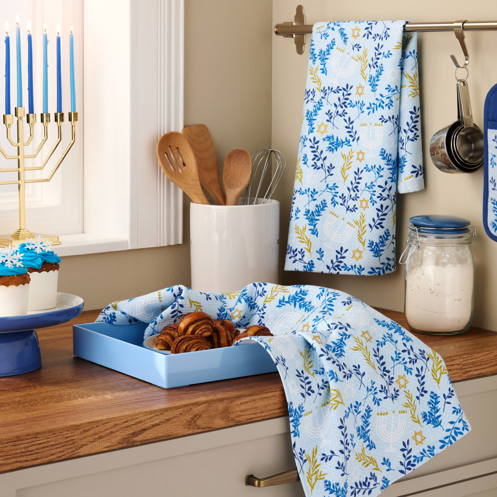 Snowflakes Kitchen Towel Set 2-Pack 16"x28"