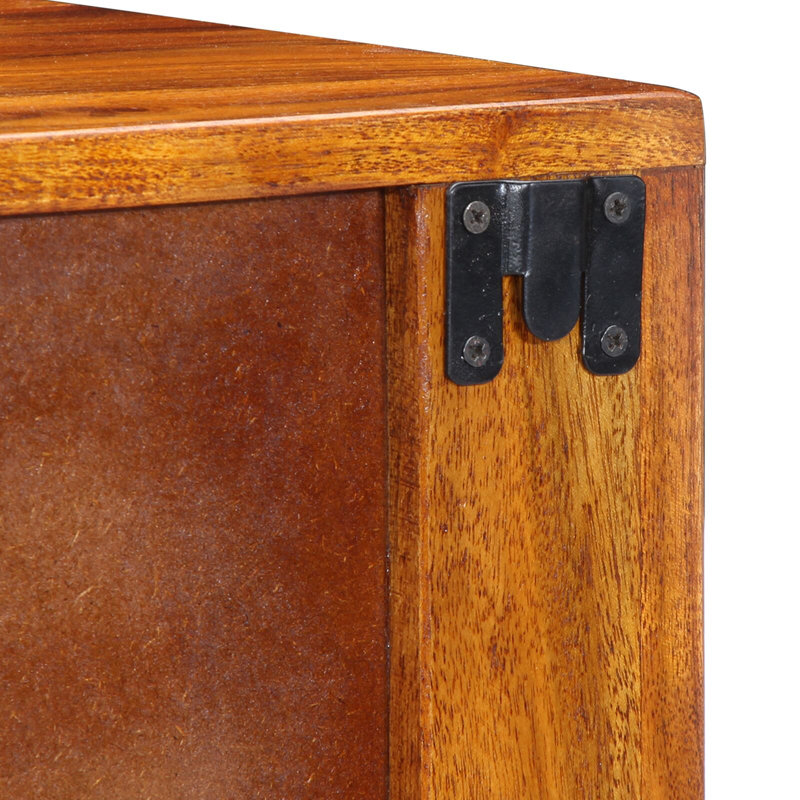 Armoire de chevet 2 pièces vidaXL brun 15,75 po x 13,78 po x 13,78 po