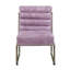 Fauteuil d'appoint, cuir fleur Gisteria