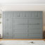 Grand lit escamotable mural avec armoires-1814142108
