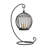11" H Metal Candle Lantern, Decorative Candle Holder for Indoor Outdoor Tabletop Mantel-1639807296