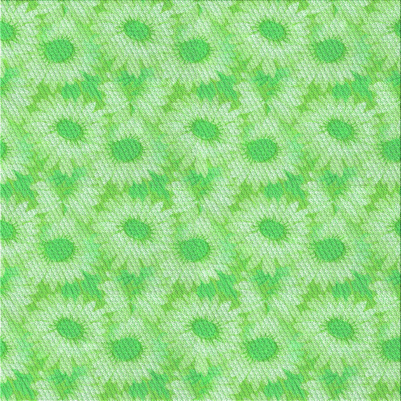 Tapis 100% à motifs lavables à la machine 2989 - Pat1292-GRN, Carré 6 pi