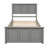 Twin Size Platform Bed With Gray Trundle - Solid Wood And Formation-2001219787