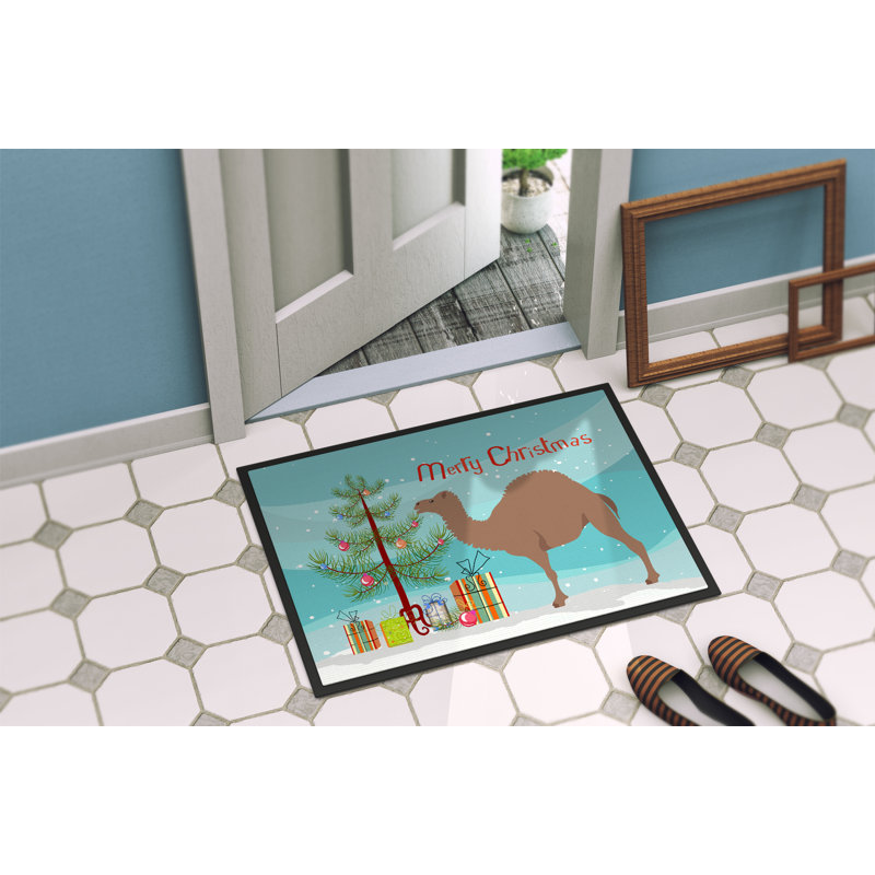 Tapis de porte anti-dérapants en intérieur de noël Pretor, H 0,25 po x l 27 po x P 18 po
