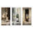 Legacys Lure Champagne And Glass - Champagne Metal Wall Art Prints Set Of 3-2062605511