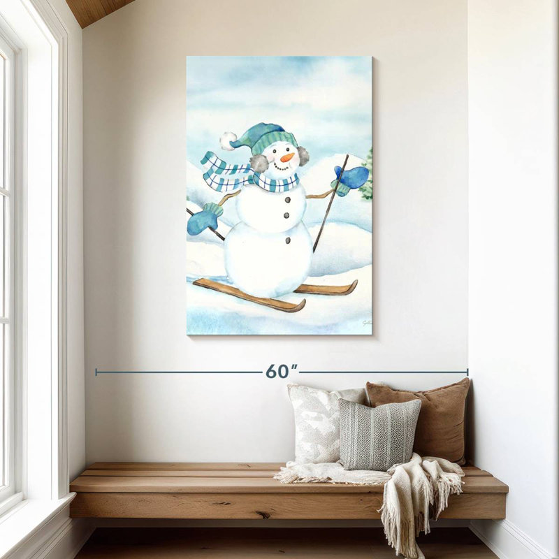 Lelend Let It Snow Blue Snowman III, H 45 po x l 30 po