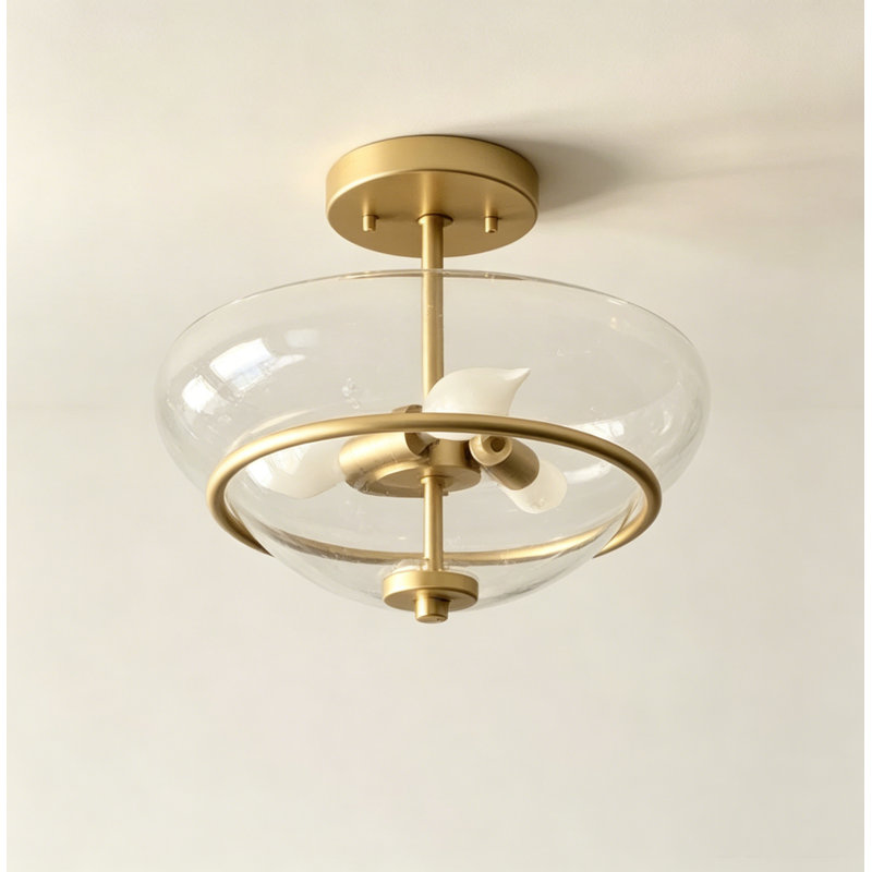 Plafonnier semi-encastré 3 lumières Lamar