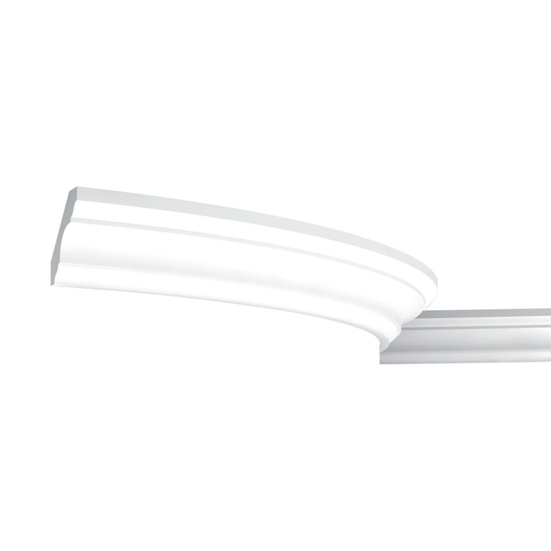 Polyuréthane flexible, blanc apprêté H 1 3/4 po x l 78 po x P 1 3/4 po