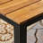 Outdoor Wood Table With Iron Supports, 72.16" Wide X 30" High Garden 34" D W H