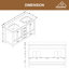Ensemble de meuble-lavabo double 60 "avec miroir 60"-82392960