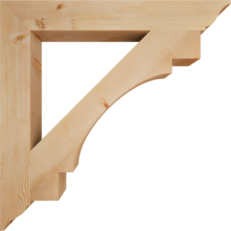 H 5,5 po x P 5,5 po, Sapin de Douglas, H 46 po x l 5,5 po x P 46 po