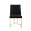 Chaises de salle à manger, chaise d'appoint rembourrée en velours, pieds en métal-2054760520