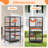 Deboy Cat Cage Playpen with Universal Wheels
