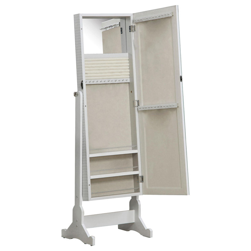 Miroir Atalanti Cheval avec rangement pour bijoux blanc