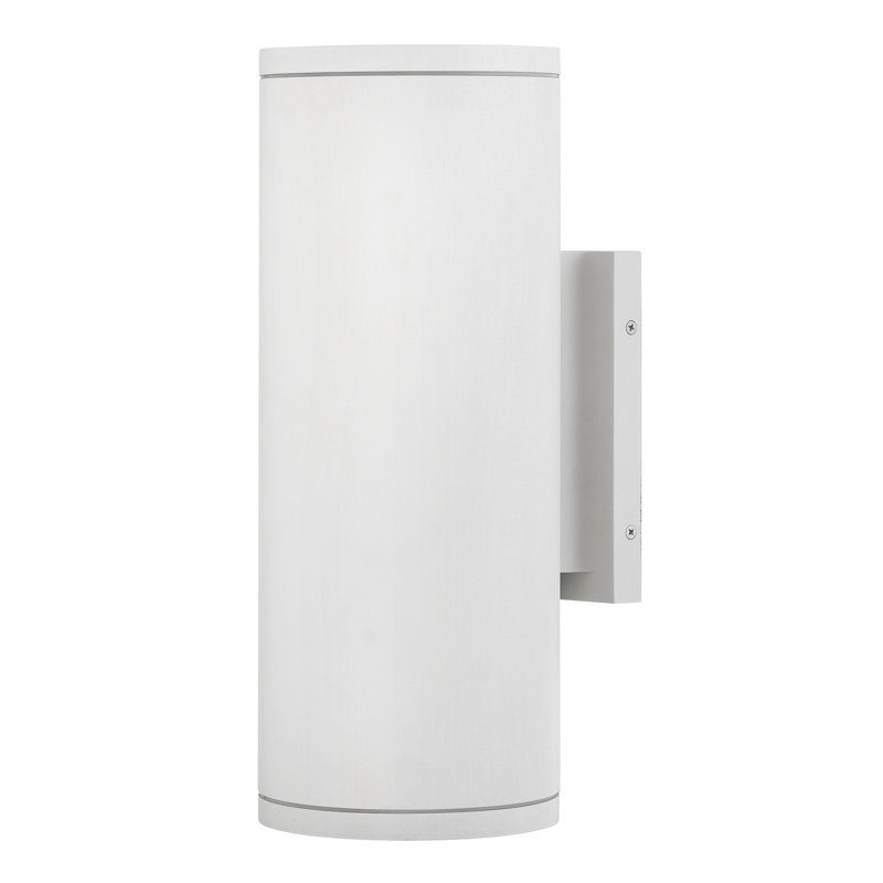 Hinkley Silo Down Light Wall Mount Lantern, Textured White