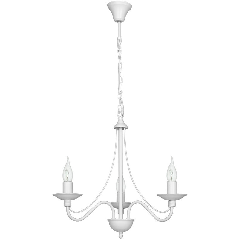 Enmore 3 - Light Candle Style Chandelier, White