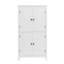 Armoire de rangement pour salle de bain élégante, armoire autoportante avec 4 portes-303867767