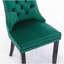 Chaise d'appoint en velours capitonné Exilasse