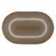 Tapis brun / gris tressé à la main Enika-1432007693