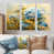 Toile avec cadre flottant blanc