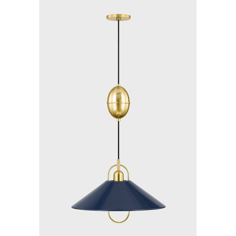 Mariel 1 Light Wall Sconce, Soft Navy