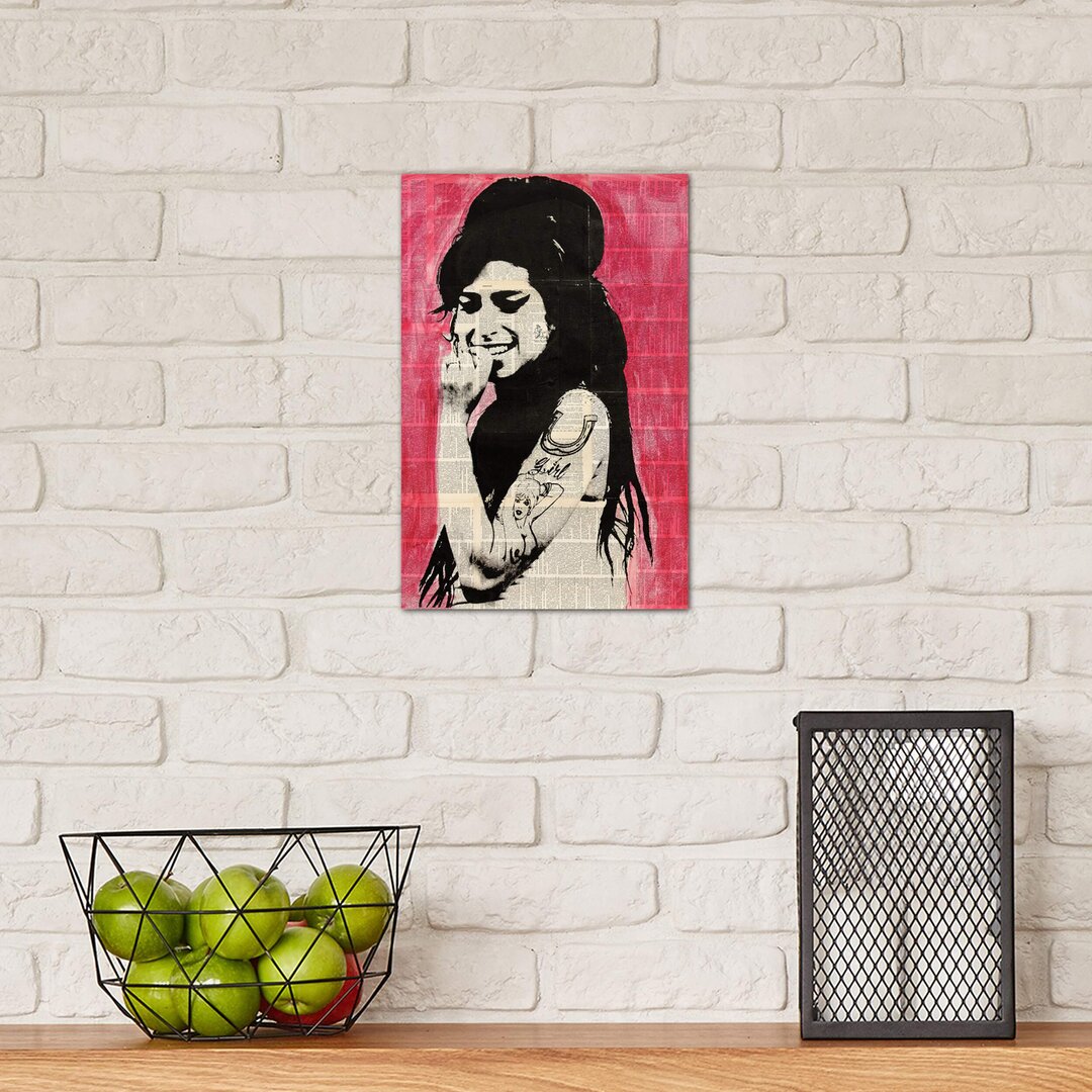 Leinwandbild - Grafikdruck „Amy Winehouse” von Dane Shue