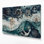 Art nautique gris sur toile