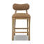 Juna Upholstered Stool with Solid Wood Frame