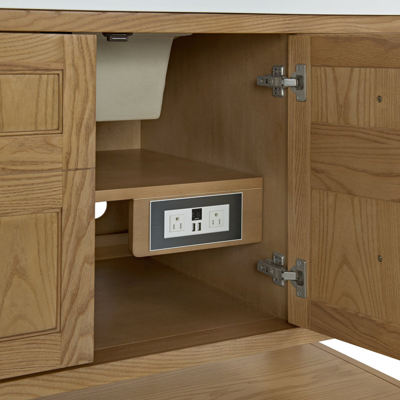 Breckenridge 60'' W Single Vanity, Lime Delight, Light Natural Oak, Widespread