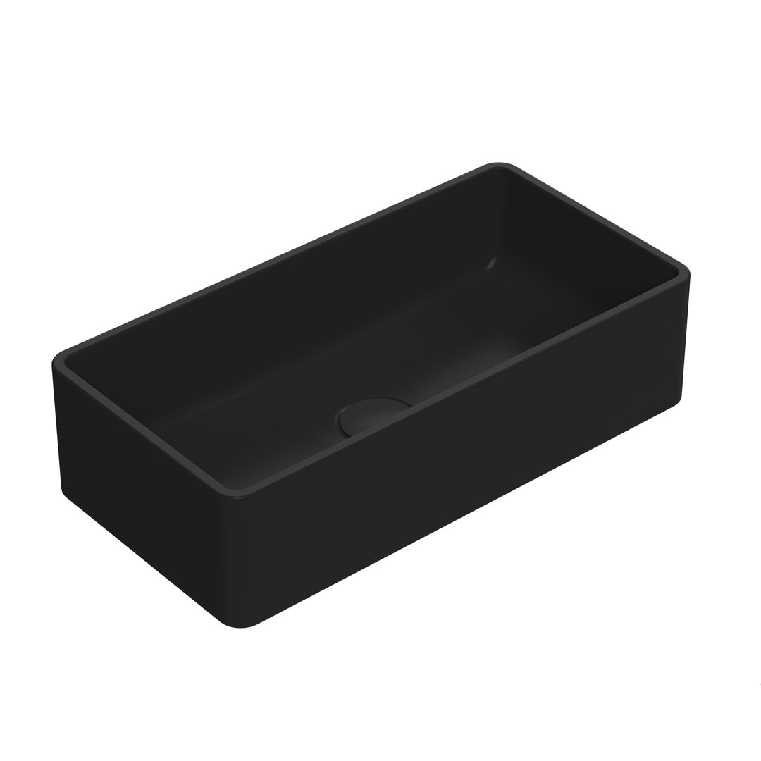 Luxe Vessels Vitreous China Rectangular Countertop Basin Bathroom Sink 465mm L x 235mm W
