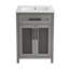 Meuble-lavabo gris Calice