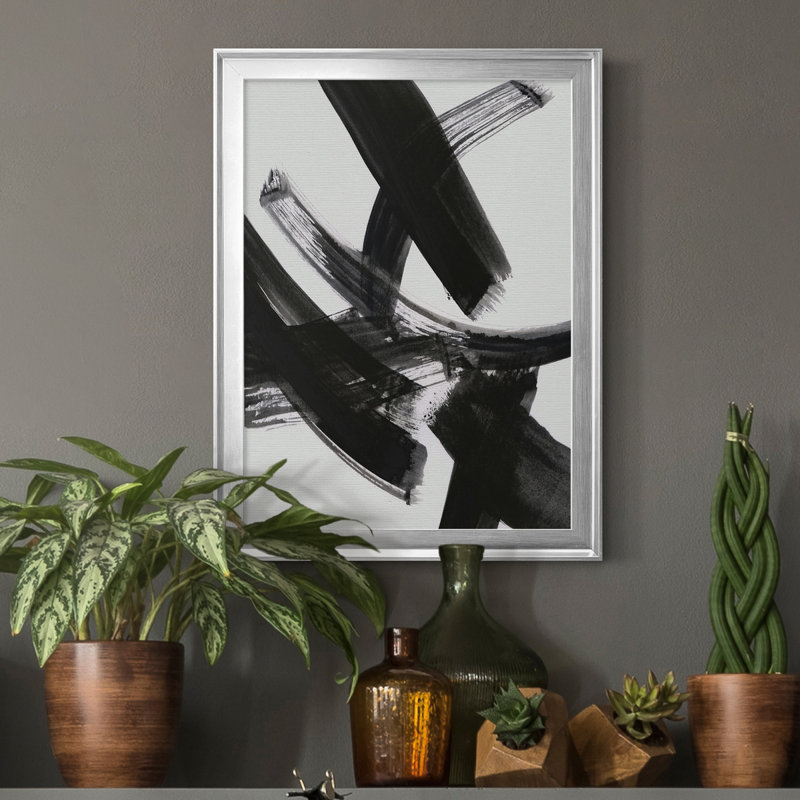 «Black Magic I», reproduction encadrée de qualité supérieure - prête à être accrochée, H 22,5 po x l 30,5 po x P 1,5 po
