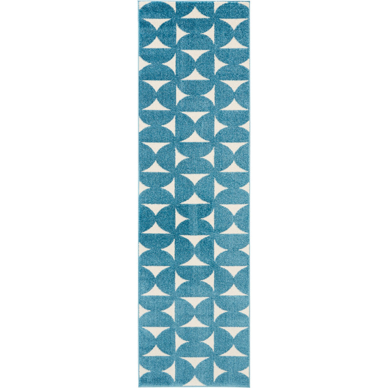 Mallorca Geometric Area Rug, Runner 66 x 229cm