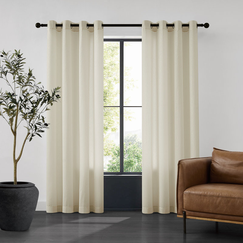 Paire de rideaux avec œillets SHEERBARRIER , Beige