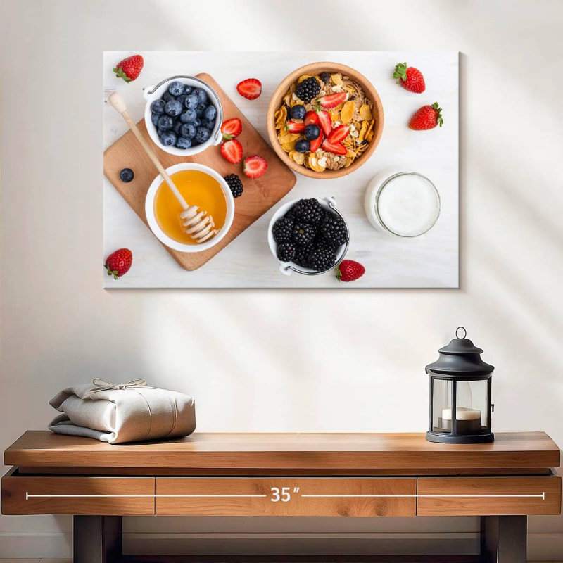Yarlin Berry Cereal Breakfast, 16" H x 24" W