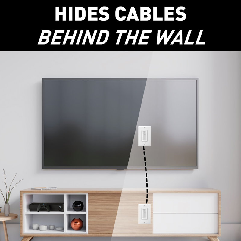 On-Q Low Voltage Cable Access Strap and Wall Plate