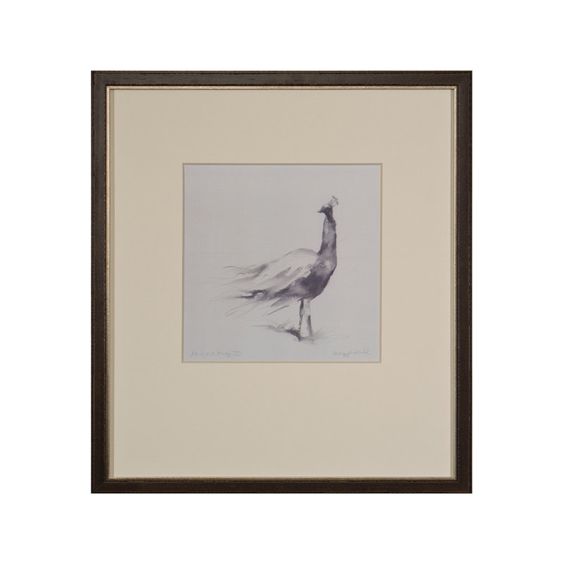 «Peacocks II» par Daughdrill - peinture encadrée