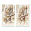 2 pièces sur toile - Fleur beige simple-1820579307-1820579306