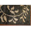 Tapis noir imprimé nature 7 x 7