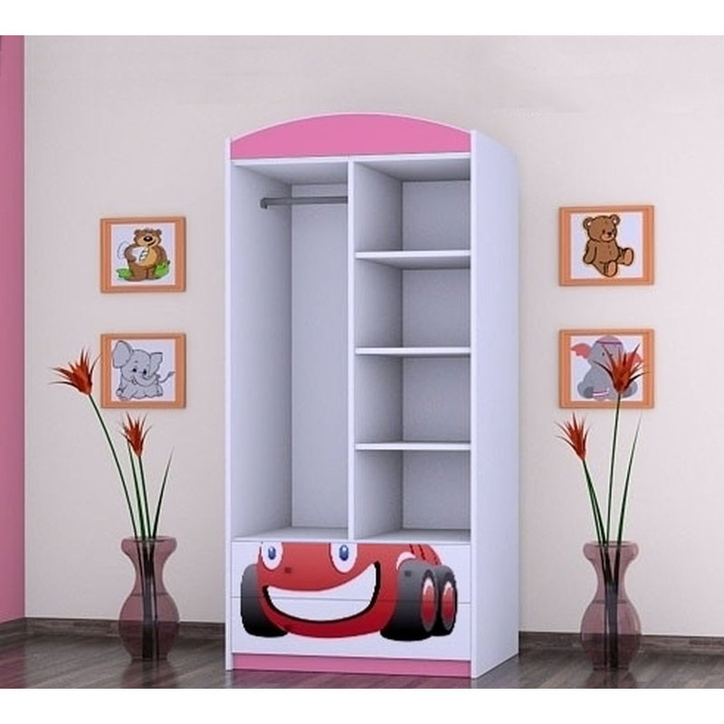 Nielson 2 Door Wardrobe, Pink