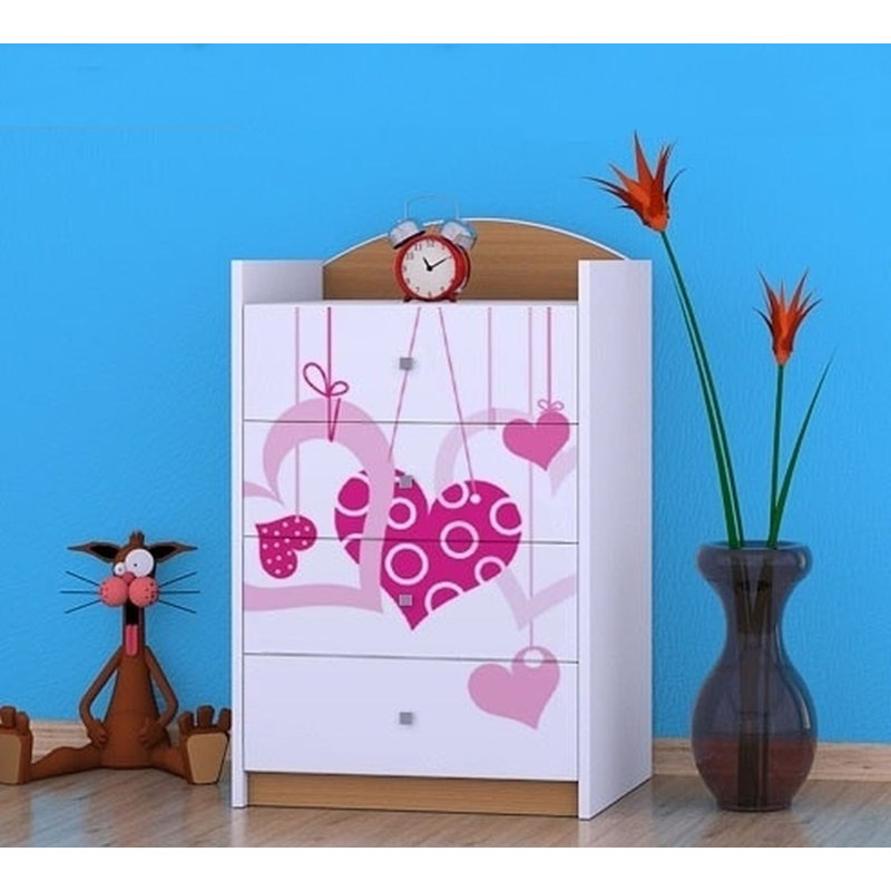 Nolasco Kids 4 - Drawer Chest, Beech