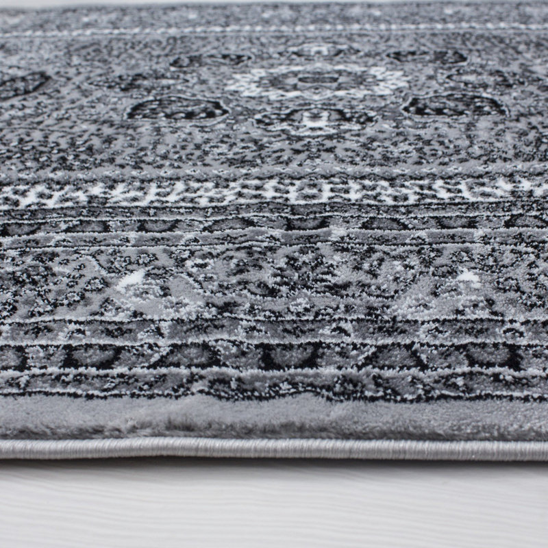 Kellen Machine Woven Grey Indoor Rug, Rectangle 160cm x 230cm
