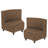 Kid Comfort Collective Modular Wedge Chairs, 2-Pack - Chocolate-124164595