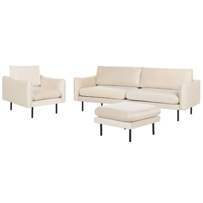 Nolensville 3 - Piece Living Room Set, Light Beige