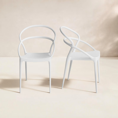 Grover Stacking Patio Dining Armchair