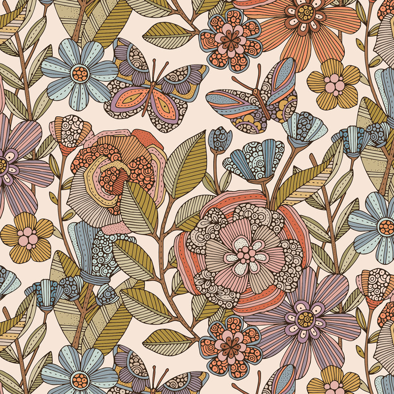 «Dream Garden Light» par Valentina Harper - reproduction, Toile tendue, H 12 po x l 12 po, Non